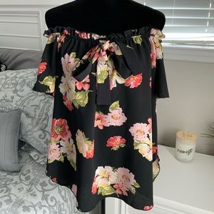 Off the shoulder Floral top